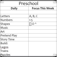 Preschool and Tossing Out the Schedule